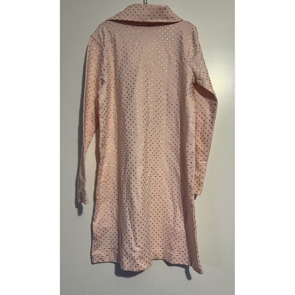 NWT Crewcuts Pink/Gold Polka Dot Turtleneck Knit Dress Girl's Size 7 - Picture 2 of 6